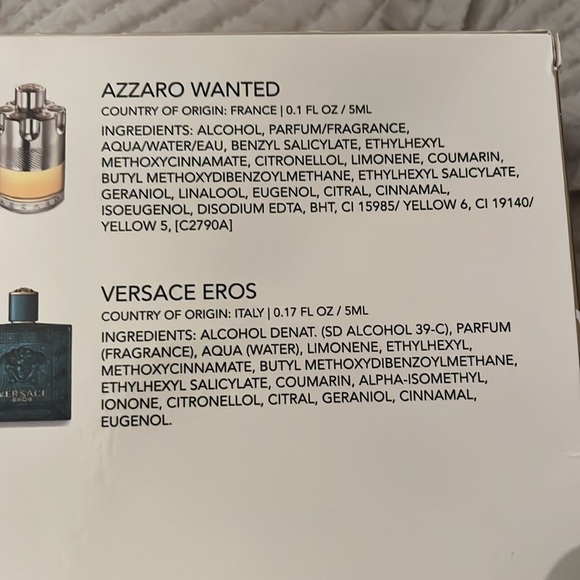 New 5pc Versace men's fragrance set with assorted luxury scent options - Picture 3 of 4